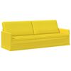 vidaXL 3-Sitzer Sofa Helles Gelb 220 x 81 x 82 cm Stoff