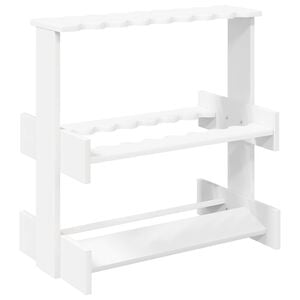 vidaXL Angelrutenhalter Holzwerkstoff 60 x 35 x 60 cm Wei&szlig;