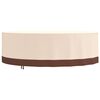 vidaXL Gartenm&ouml;bel-Abdeckung Rund Beige &Oslash; 279x71 cm 600D Oxford