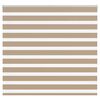 vidaXL Doppelrollo Sandbraun 165x150 cm Stoffbreite 160,9 cm Polyester