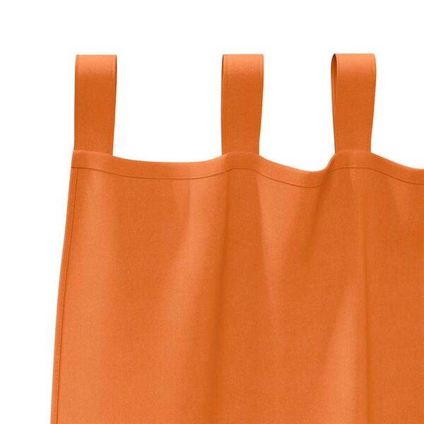 vidaXL Verdunkelungs-Vorh&auml;nge mit Ringen 2 pcs Helles Orange