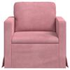 vidaXL Sofa Rosa Gesamtabmessungen: 78 x 78 x 80 cm (B x T x H) Samt