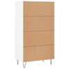 vidaXL Highboard Wei&szlig; 60x36x110 cm Holzwerkstoff