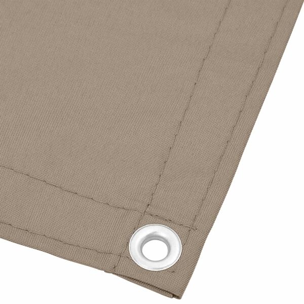 vidaXL Balkon-Sichtschutz Taupe 120x1000 cm 100 % Polyester-Oxford