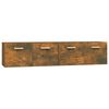 vidaXL Wandschr&auml;nke 2 Stk. R&auml;uchereiche 80x35x36,5 cm Holzwerkstoff