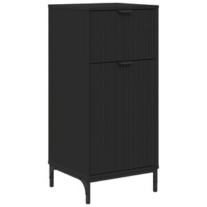 vidaXL Badezimmerschrank mit Schubladen Schwarz 39,5 x 36 x 88 cm
