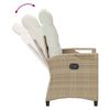 vidaXL Gartenstuhl 2 pcs Beige und Creme 56 x 60 x 112 cm