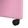 vidaXL Esszimmerst&uuml;hle mit Rollen 2 pcs Rosa 58 x 65 x 94 cm Stoff