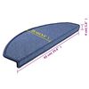 vidaXL Stufenmatten 10 Stk. 65x24x4 cm Blau Halbrund Gro&szlig;