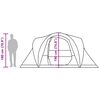 vidaXL Kuppel-Familienzelt 6 Personen Gr&uuml;n Wasserdicht