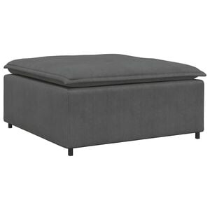 vidaXL Modulares Sofa Fu&szlig;hocker-Modul Dunkelgrau 100x100x48 cm
