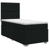 vidaXL Boxspringbett mit Matratze Schwarz 80 x 200 cm Stoff