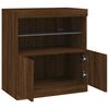 vidaXL Sideboard mit LED-Leuchten Braun Eichen-Optik 60x37x67 cm