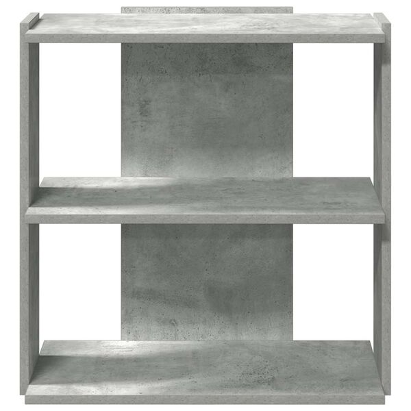 vidaXL B&uuml;cherregal 3 B&ouml;den Betongrau 60x30x60 cm Holzwerkstoff