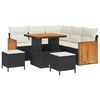 vidaXL Gartensofa-set 8 stk. 8-Sitzanzahl Schwarz und Creme