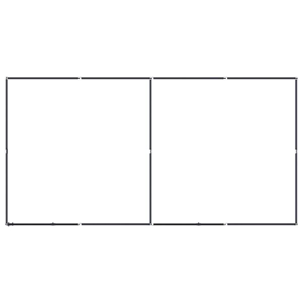 vidaXL Outdoor-Hundezwinger Stahl 7,37 m&sup2;