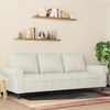 vidaXL 3-Sitzer-Sofa Creme 180 cm Samt