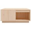 vidaXL Couchtisch 80x81x36,5 cm Massivholz Kiefer