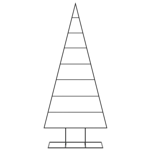 vidaXL Metall-Weihnachtsbaum f&uuml;r Dekorationen Schwarz 180 cm