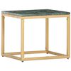 vidaXL Couchtisch Gr&uuml;n 40&times;40&times;35 cm Echtstein in Marmoroptik