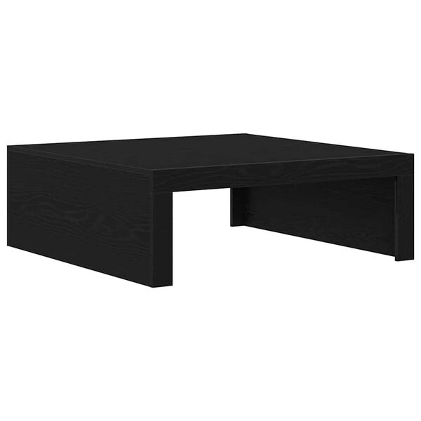 vidaXL Couchtisch Schwarz Eichen-Optik 100 x 100 x 35 cm Holzwerkstoff