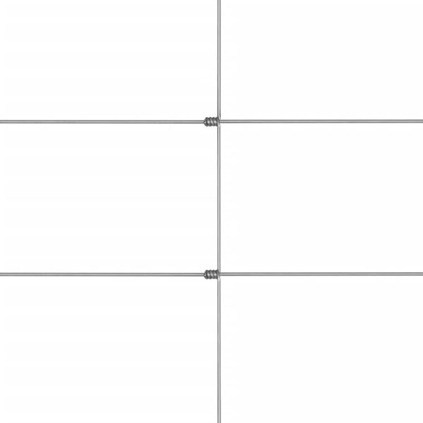 vidaXL Gartenzaun Verzinkter Stahl 50x1,5 m Silbern