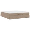 vidaXL Ottoman-Bett mit Matratze Cappuccino-Braun 180x200cm Kunstleder