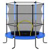 vidaXL Trampolin mit Sicherheitsnetz Rund 140x160 cm Blau