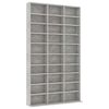 vidaXL CD-Schrank Betongrau 102x16x177,5 cm Holzwerkstoff