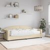 vidaXL Tagesbett mit Matratze Creme 90x200 cm Stoff