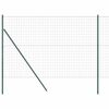 vidaXL Bodenmontierter Euro-Zaun 10 x 1,5 m PVC-beschichteter Stahl