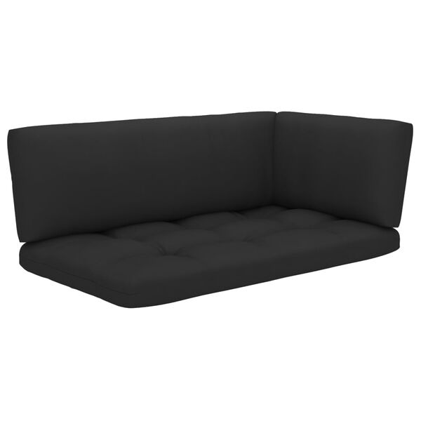 vidaXL 2-Sitzer-Palettensofa mit Kissen Imprägniertes Kiefernholz