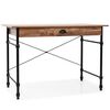 vidaXL Schreibtisch mit Schublade 110 x 55 x 75 cm Eichenfarbe