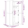 vidaXL Kleiderschrank Sonoma-Eiche 80x52x180 cm Holzwerkstoff