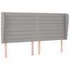 vidaXL Kopfteil mit Ohren Hellgrau 163x23x118/128 cm Stoff