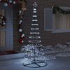 vidaXL LED-Weihnachtsbaum mit 295 LEDs Kaltwei&szlig; 250 cm Metall