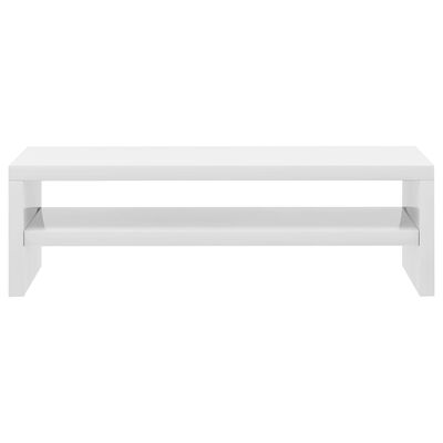vidaXL Monitorständer Hochglanz-Weiß 42×24×13 cm Spanplatte