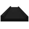 vidaXL Wandregale 2 Stk. Schwarz 100x9x3 cm