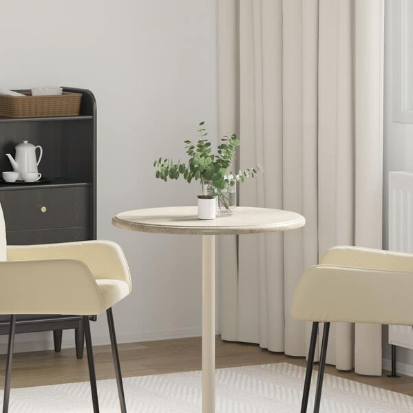 vidaXL Tischplatte Grau &Oslash;60x2,5 cm Marmor