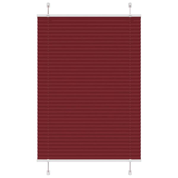 vidaXL Plissee Bordeauxrot 85x150 cm Stoffbreite 84,4 cm Polyester