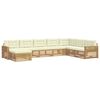 vidaXL Outdoor-Sofagarnitur 8 Stk. Wei&szlig; und Creme Massivholz Akazie