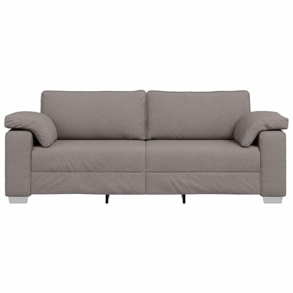 vidaXL Sofa Taupe Gesamtabmessungen: 219 x 80 x 80 cm (B x T x H)