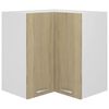 vidaXL Eckh&auml;ngeschrank Lyon Sonoma-Eiche 57x57x60 cm Holzwerkstoff