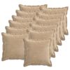 vidaXL Kissenbezug 12 stk. HOUTEN Taupe 40 x 40 cm Chenille-Stoff