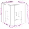 vidaXL Couchtisch Altholz-Optik 40x40x42 cm Holzwerkstoff