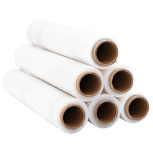 vidaXL Stretchfolie 6 Stk. Transparent 30 &mu;m 50 cm x 300 m