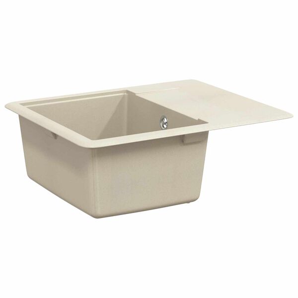 vidaXL Waschbecken Beige 560 x 460 mm 80% Quarz und 20% Harz