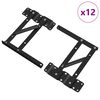 vidaXL Bettliftmechanismus 12 Stk. Schwarz 340 x 95 x 40 mm Eisen