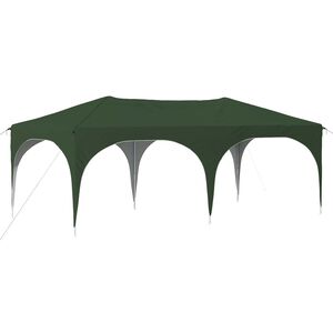 vidaXL Pop-up Partyzelt 575 x 288 x 245 cm Gr&uuml;n Oxford-Stoff