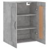 vidaXL Wandschrank Betongrau 69,5x34x90 cm Holzwerkstoff